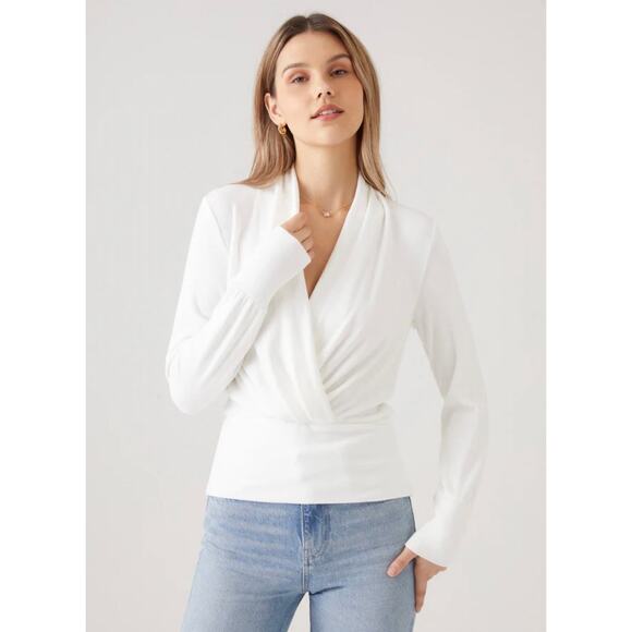 NWT XS Surplice Tuckable Top - Picture 5 of 7